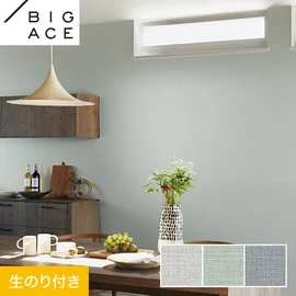 シンコールの住宅向け壁紙シリーズ「BIGACE」のDIYにおすすめののり付き壁紙