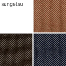サンゲツ「ファインプレリック」。アクリルタッチで手持ち感のある防炎商品。自動車用難燃にも合格した140cm巾ポリエステル100%生地
