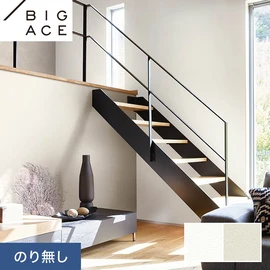 シンコールの住宅向け壁紙シリーズ「BIGACE」。施工方法が選べるのり無しタイプ