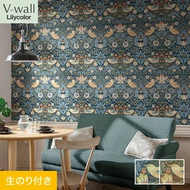 戸建、マンション、新築、リフォームなど住まいの様々なニーズに対応するリリカラのビニル壁紙「V-wall」。DIYにおすすめののり付きタイプ