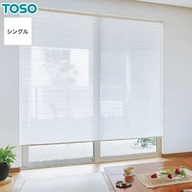 TOSOが製造する日本製プリーツスクリーン しおりシリーズ。ミラーレースの「スズカ」シングルスタイルがオーダーできる!