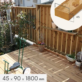 シロアリに強く、耐久性に優れた木材。加工性も良く、DIYに最適！
