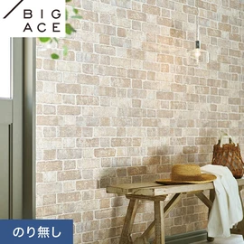 シンコールの住宅向け壁紙シリーズ「BIGACE」。施工方法が選べるのり無しタイプ