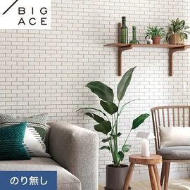 シンコールの住宅向け壁紙シリーズ「BIGACE」。施工方法が選べるのり無しタイプ