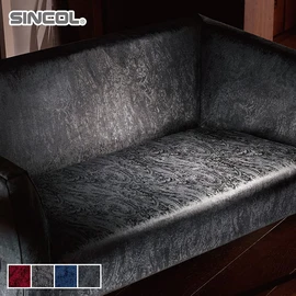 シンコール「メルデルス」。パイル生地の要望に応えて登場した商品。ポリエステル100%の137cm巾で、柔らかな肌触りが魅力の椅子張り生地