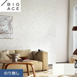 シンコールの住宅向け壁紙シリーズ「BIGACE」。施工方法が選べるのり無しタイプ