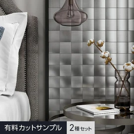 洗練された雰囲気のシンプルなステンレスタイル。室内・屋外対応の壁面仕上げ材です