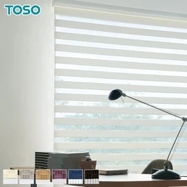 TOSO調光ロールスクリーン「ビジック ロペ」。細かな採光調整が可能な高機能モデル。有名メーカー製で信頼の品質