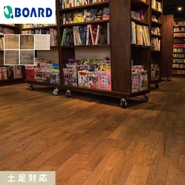 長い時間を経たようなダメージを表現したアンティーク加工が個性的な空間を創出します