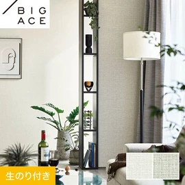 シンコールの住宅向け壁紙シリーズ「BIGACE」のDIYにおすすめののり付き壁紙