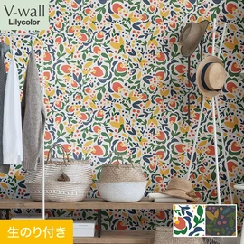 戸建、マンション、新築、リフォームなど住まいの様々なニーズに対応するリリカラのビニル壁紙「V-wall」。DIYにおすすめののり付きタイプ