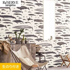 国立科学博物館とコラボしたパターンシリーズ。クジラやイルカなど、海の哺乳類を一覧で見れるパターンです