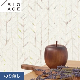 シンコールの住宅向け壁紙シリーズ「BIGACE」。施工方法が選べるのり無しタイプ