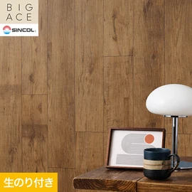 シンコールの住宅向け壁紙シリーズ「BIGACE」のDIYにおすすめののり付き壁紙