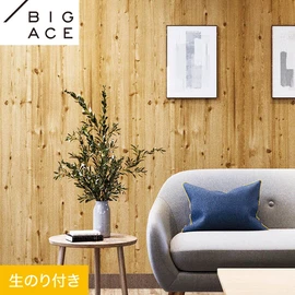 シンコールの住宅向け壁紙シリーズ「BIGACE」のDIYにおすすめののり付き壁紙