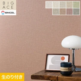 シンコールの住宅向け壁紙シリーズ「BIGACE」のDIYにおすすめののり付き壁紙