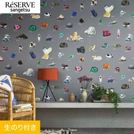 国立科学博物館とコラボしたパターンシリーズ。多様な鉱石を表現した柄です