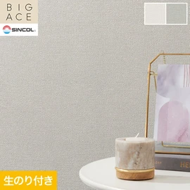 シンコールの住宅向け壁紙シリーズ「BIGACE」のDIYにおすすめののり付き壁紙