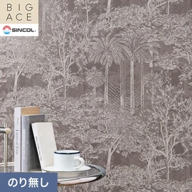 シンコールの住宅向け壁紙シリーズ「BIGACE」。施工方法が選べるのり無しタイプ