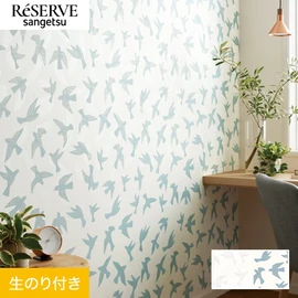 パールの表現が美しい、北欧テイストの鳥のパターンです