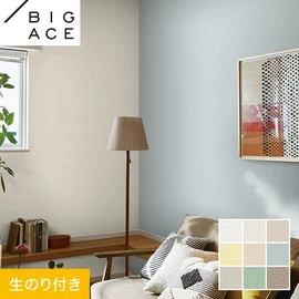シンコールの住宅向け壁紙シリーズ「BIGACE」のDIYにおすすめののり付き壁紙