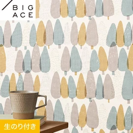 シンコールの住宅向け壁紙シリーズ「BIGACE」のDIYにおすすめののり付き壁紙