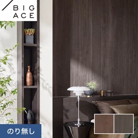 シンコールの住宅向け壁紙シリーズ「BIGACE」。施工方法が選べるのり無しタイプ