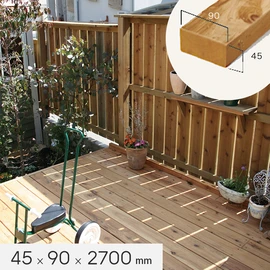 シロアリに強く、耐久性に優れた木材。加工性も良く、DIYに最適！