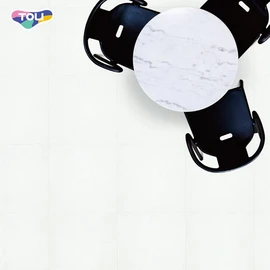 オフィスや店舗、各種施設で幅広く利用できる、ワックスメンテナンス不要の高意匠置敷きビニル床タイル