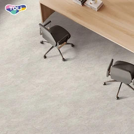 オフィスや店舗、各種施設で幅広く利用できる、ワックスメンテナンス不要の高意匠置敷きビニル床タイル