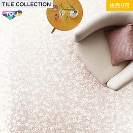 反射エンボスが生み出す繊細なきらめきを独自技術で3ミリの厚みに表現しました。 感性を触発する新しいタイルデザインを提案いたします