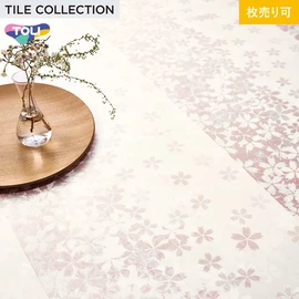 反射エンボスが生み出す繊細なきらめきを独自技術で3ミリの厚みに表現しました。 感性を触発する新しいタイルデザインを提案いたします