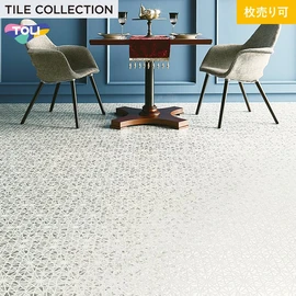 反射エンボスが生み出す繊細なきらめきを独自技術で3ミリの厚みに表現しました。 感性を触発する新しいタイルデザインを提案いたします