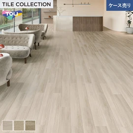 豊富な色柄と多様なサイズ。リアルな木目柄プリントタイル。エコマーク認定商品