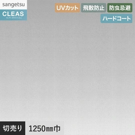 サーキュラーブラックの横使いサイドグラデーション。UVカット99%以上、ハードコート、飛散防止付き。幅125cm