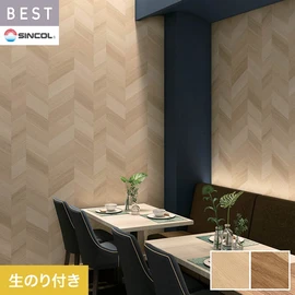 商業施設・ホテル・コントラクト・各種施設から住宅まで幅広く使えるシンコール「BEST」シリーズ。DIYにおすすめののり付きタイプ