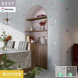 商業施設・ホテル・コントラクト・各種施設から住宅まで幅広く使えるシンコール「BEST」シリーズ。DIYにおすすめののり付きタイプ