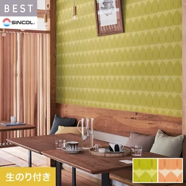 商業施設・ホテル・コントラクト・各種施設から住宅まで幅広く使えるシンコール「BEST」シリーズ。DIYにおすすめののり付きタイプ