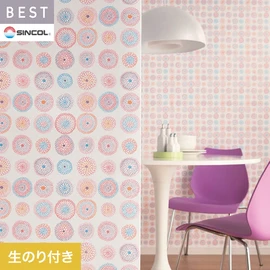 商業施設・ホテル・コントラクト・各種施設から住宅まで幅広く使えるシンコール「BEST」シリーズ。DIYにおすすめののり付きタイプ