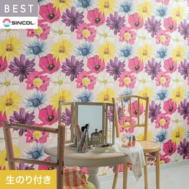 商業施設・ホテル・コントラクト・各種施設から住宅まで幅広く使えるシンコール「BEST」シリーズ。DIYにおすすめののり付きタイプ