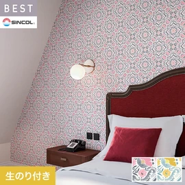 商業施設・ホテル・コントラクト・各種施設から住宅まで幅広く使えるシンコール「BEST」シリーズ。DIYにおすすめののり付きタイプ