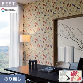 商業施設・ホテル・コントラクト・各種施設から住宅まで幅広く使えるシンコール「BEST」シリーズ。施工方法が選べるのり無しタイプ