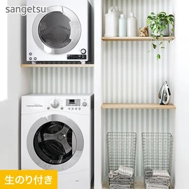 北欧風のブルーグリーンが清潔感とかわいらしさを演出します。ランドリールームやトイレなど、水まわりにおすすめです