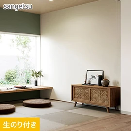 モダンな空間にも合うすっきりとしたグレージュカラーの和柄です。リビングの一角の和室におすすめ