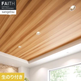 濃淡が特徴的なレッドシダーをリアルなプリントで再現しました。天井のアクセントにもおすすめです