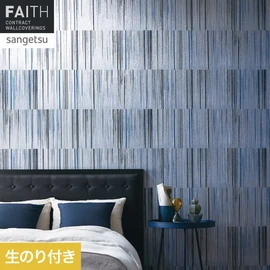勢いよく引かれた刷毛目の柄とシルバーの色合いがスタイリッシュな雰囲気のデザインです