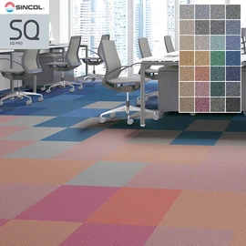 シンコールの高級タイルカーペット「SQ PRO」シリーズ