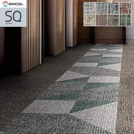 シンコールの高級タイルカーペット「SQ PRO」シリーズ