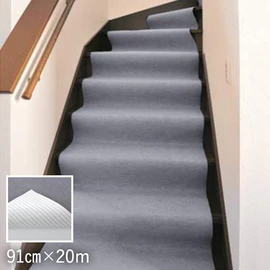 らくらく吸着！養生用マット ロールタイプ 幅182cm×20m グレー | DIY