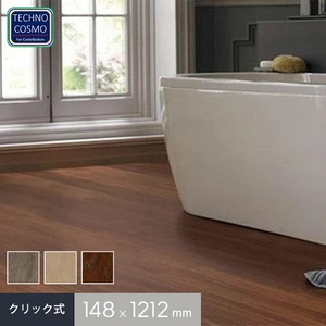 接着剤不要 クリック式 完全防水 床暖対応 コスモフローリング 7mm厚 148mm 1212mm 8枚入り 1 435平米 Resta